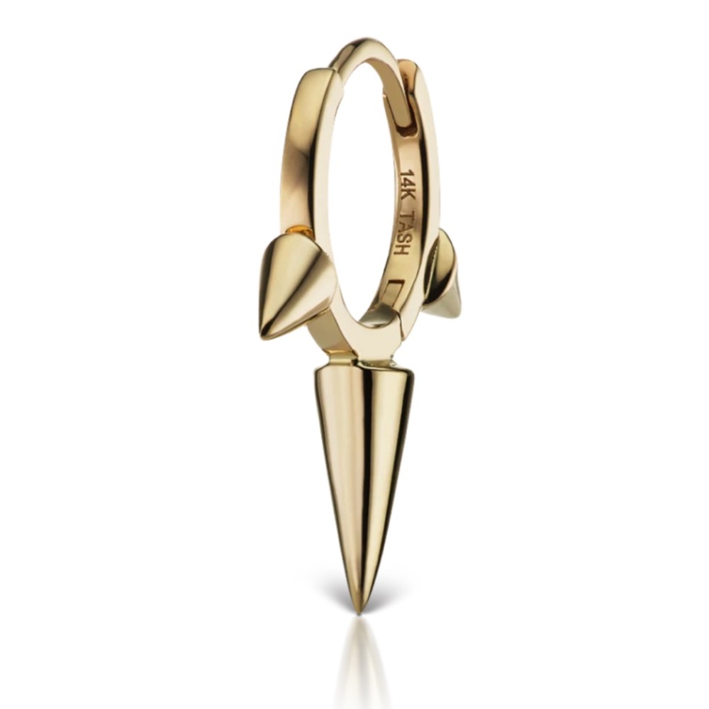 Maria Tash 14k Gold Spike Hoop